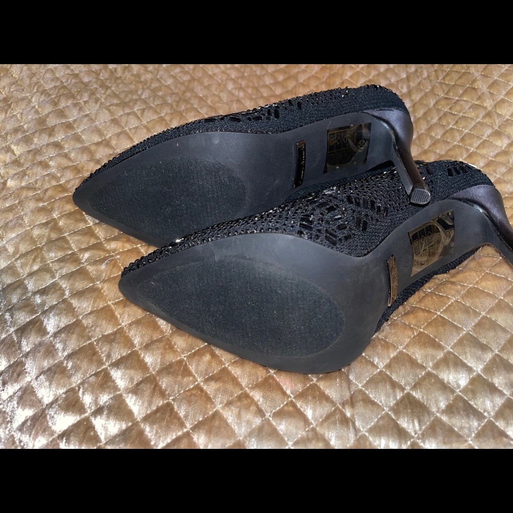 black sexy 7.5 crystal Bootie Elegant fits - Picture 6 of 7